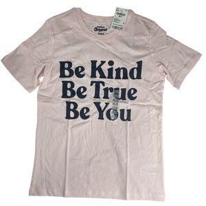 OshKosh B'gosh Kids Pink Shirt Day Short Sleeve T Shirt Be Kind Size 8 NWT
